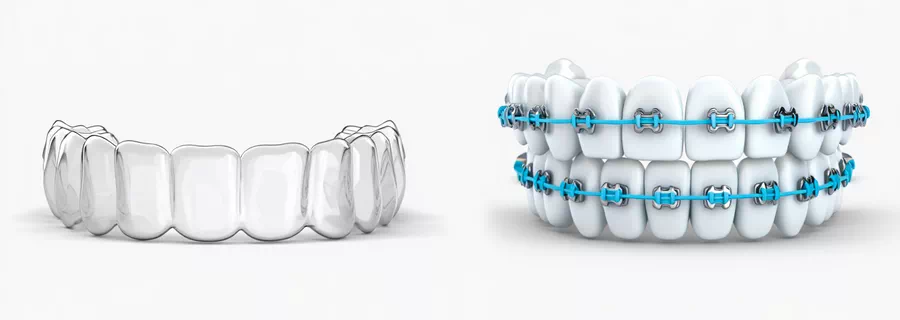 Difference from traditional braces